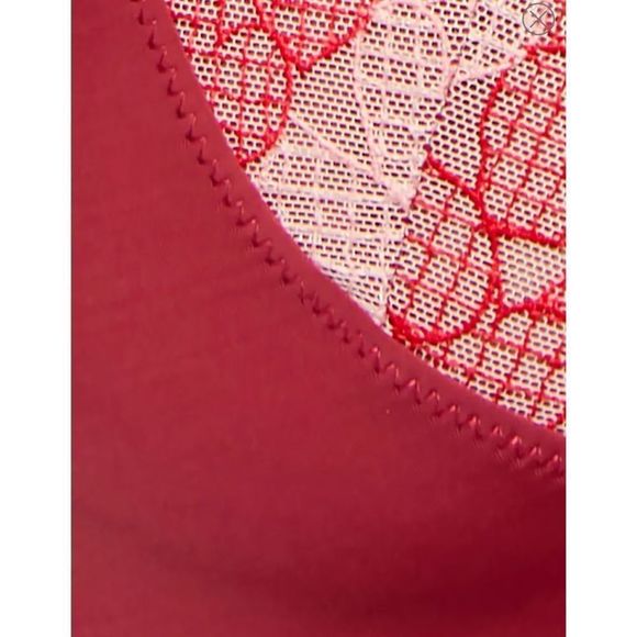 NEW Free People Love Story Soft Bra Wine Hearts - Picture 7 of 12